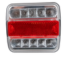 Kit luci con fanali a LED magnetico 12V cavo 7,5m + 2,5m tra fanali