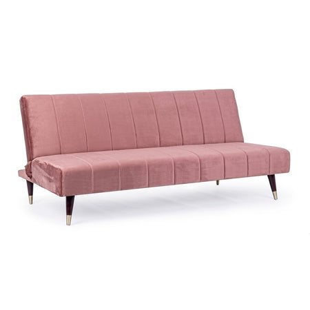 Divano letto "Alma" da 3 posti, struttura in legno di eucalipto, 180 x 88 x 82 h cm