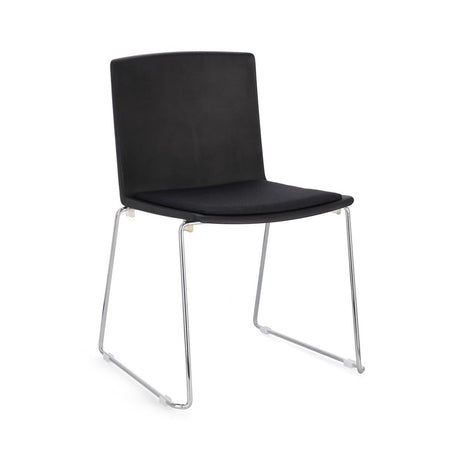 Sedia "Giulia" con seduta in plastica, per arredo interno 43,5 x 50 x h 79 cm