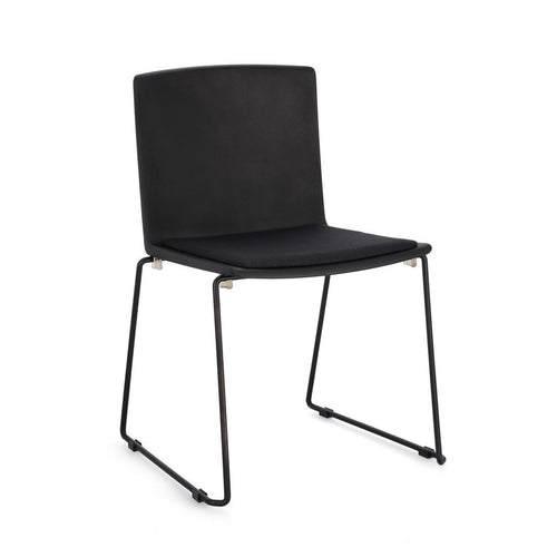 Sedia Giulia con seduta in plastica, per arredo interno 43,5 x 50 x h 79 cm