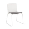 Sedia Giulia con seduta in plastica, per arredo interno 43,5 x 50 x h 79 cm