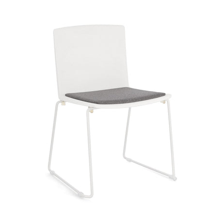 Sedia "Giulia" con seduta in plastica, per arredo interno 43,5 x 50 x h 79 cm