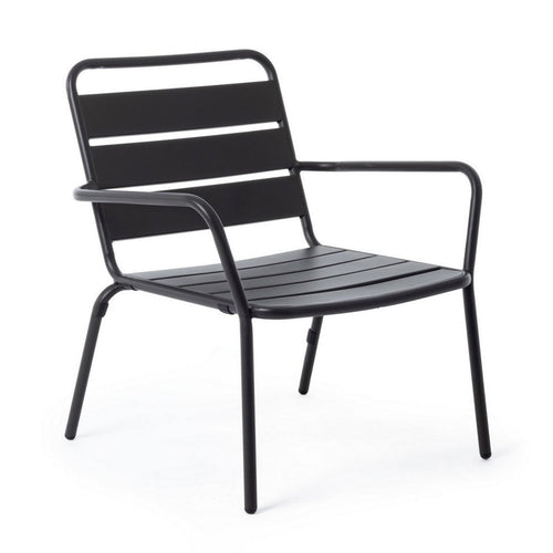 Poltrona Marlyn in acciaio verniciato a polvere per giardino e balcone finitura opaca
