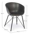 Sedia Warhol con gambe in acciaio verniciato a polvere epossidica, per arredo interno 59 x 54,5 x h 80 cm
