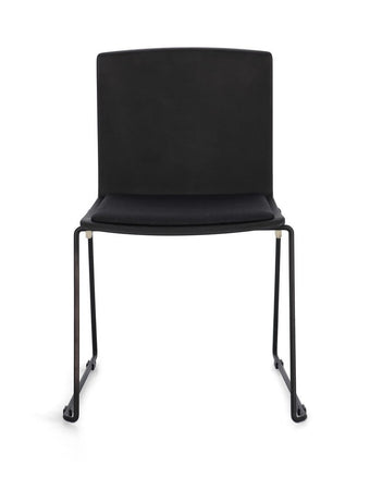 Sedia "Giulia" con seduta in plastica, per arredo interno 43,5 x 50 x h 79 cm