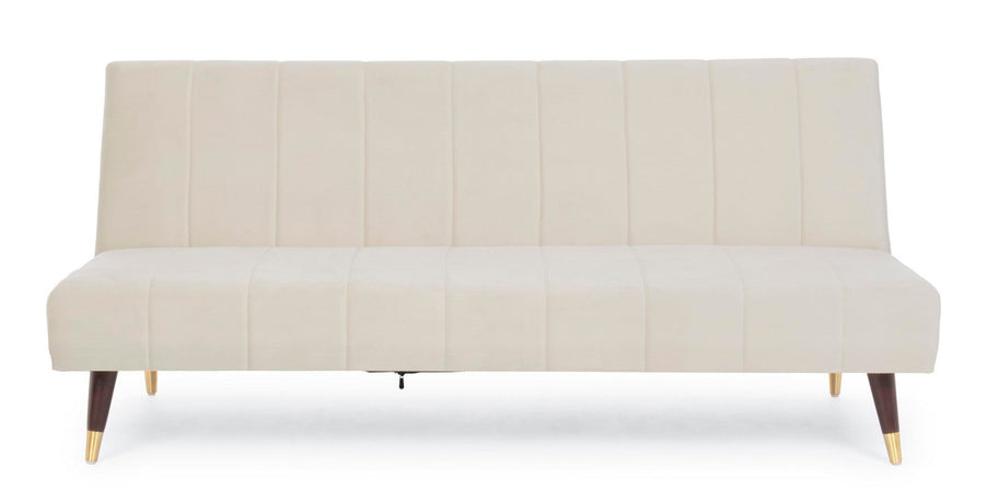Divano letto "Alma" da 3 posti, struttura in legno di eucalipto, 180 x 88 x 82 h cm