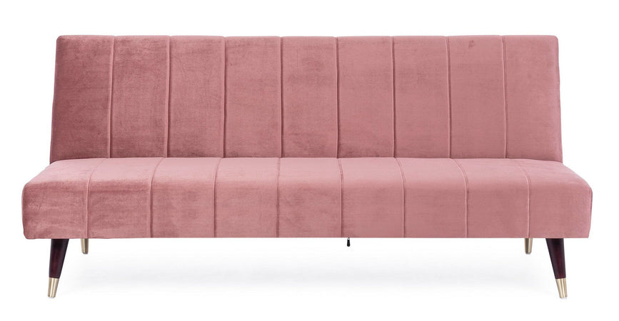 Divano letto "Alma" da 3 posti, struttura in legno di eucalipto, 180 x 88 x 82 h cm