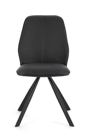 Sedia "Maxwell" con struttura in compensato, per arredo interno 44 x 62 x h 88 cm