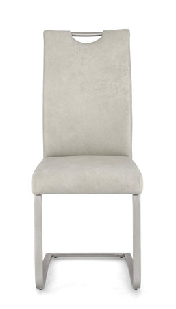 Sedia "Kenneth" con gambe in acciaio verniciato a polvere epossidica, per arredo interno 42 x 56 x h 102 cm