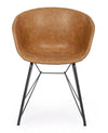Sedia Warhol con gambe in acciaio verniciato a polvere epossidica, per arredo interno 59 x 54,5 x h 80 cm