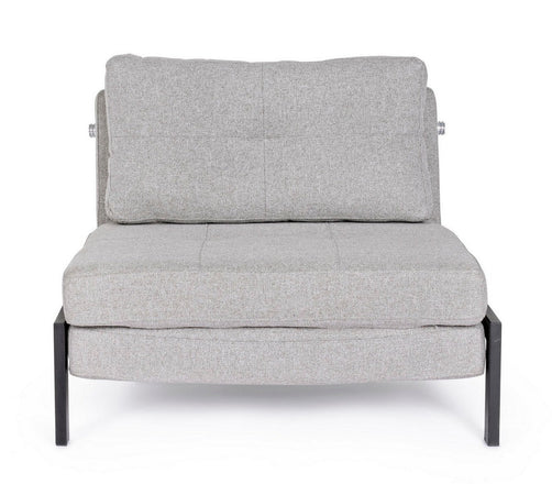 Divano letto "Hayden" con struttura in acciaio e imbottitura comoda, 95 x 96 x 79 h cm