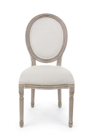 Sedia "Mathilde" con struttura in legno di betulla, per arredo interno 48 x 46 x h 96 cm