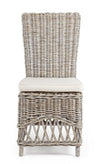 Sedia Warna con struttura in rattan, per arredo interno 47 x 55 x h 100 cm