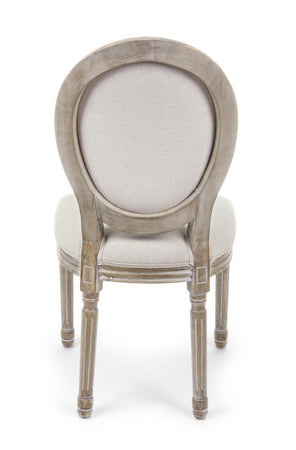 Sedia "Mathilde" con struttura in legno di betulla, per arredo interno 48 x 46 x h 96 cm
