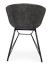 Sedia Warhol con gambe in acciaio verniciato a polvere epossidica, per arredo interno 59 x 54,5 x h 80 cm