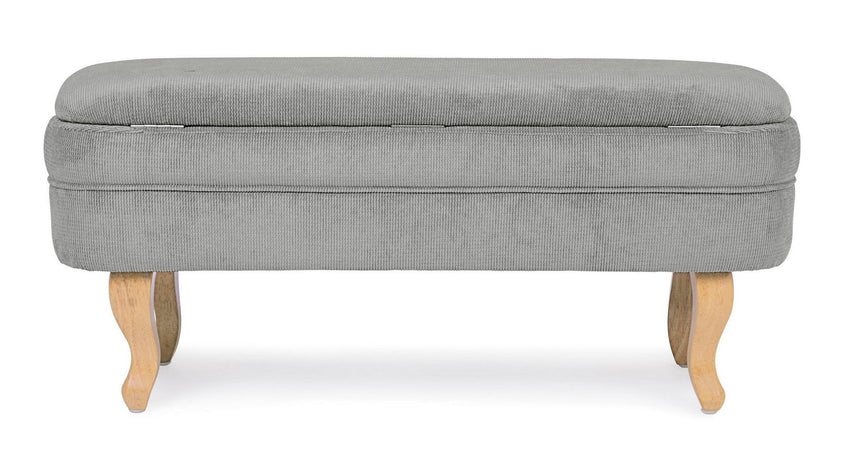 Panca Contenitore "Chenille" per interno, con Struttura In Legno Di Pino e Compensato, da 102x41x49h cm