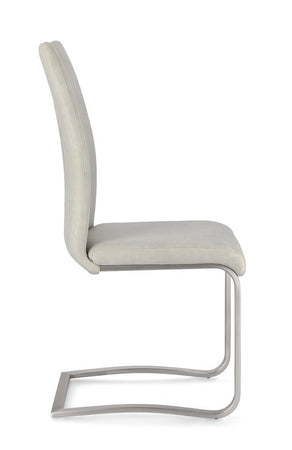 Sedia "Kenneth" con gambe in acciaio verniciato a polvere epossidica, per arredo interno 42 x 56 x h 102 cm