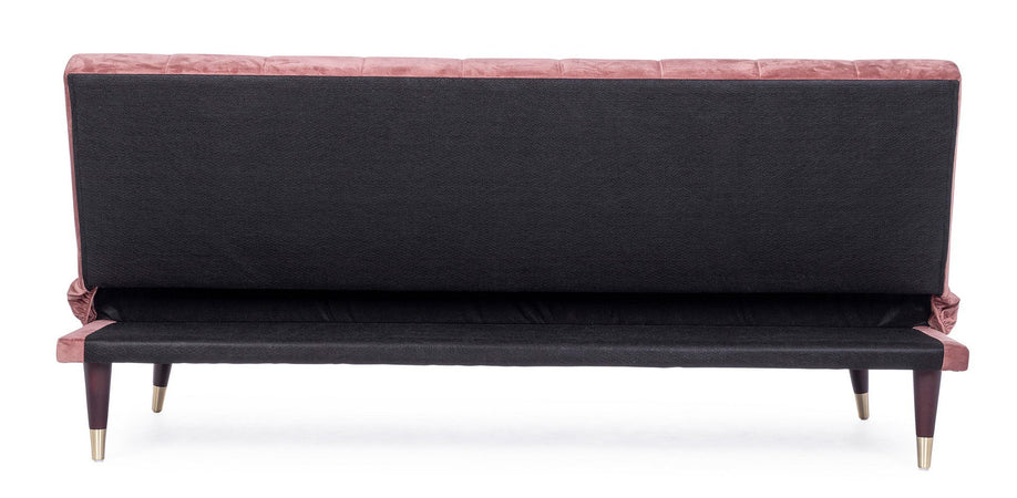 Divano letto "Alma" da 3 posti, struttura in legno di eucalipto, 180 x 88 x 82 h cm