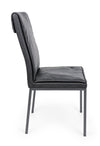Sedia Sofie con struttura in acciaio e compensato, per arredo interno 43 x 59,5 x h 99,5 cm