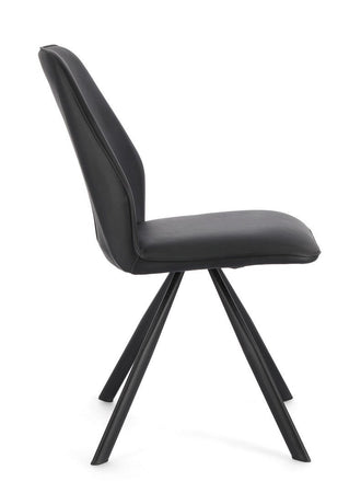 Sedia "Maxwell" con struttura in compensato, per arredo interno 44 x 62 x h 88 cm