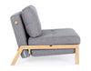 Divano letto Hayden con struttura in acciaio e imbottitura comoda, 95 x 96 x 79 h cm