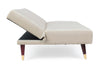 Divano letto Alma da 3 posti, struttura in legno di eucalipto, 180 x 88 x 82 h cm