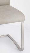 Sedia Kenneth con gambe in acciaio verniciato a polvere epossidica, per arredo interno 42 x 56 x h 102 cm
