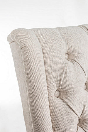 Sedia "Columbia" con struttura in legno di quercia, per arredo interno 51 x 63 x h 104 cm