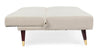 Divano letto Alma da 3 posti, struttura in legno di eucalipto, 180 x 88 x 82 h cm