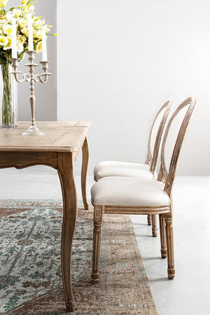 Sedia "Mathilde" con struttura in legno di betulla, per arredo interno 48 x 46 x h 96 cm