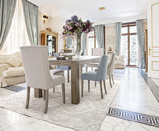 Sedia "Cally" con struttura in legno di quercia, per arredo interno 51 x 61 x h 90 cm
