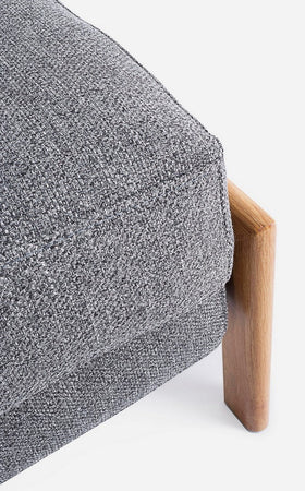 Divano letto "Hayden" con struttura in acciaio e imbottitura comoda, 95 x 96 x 79 h cm