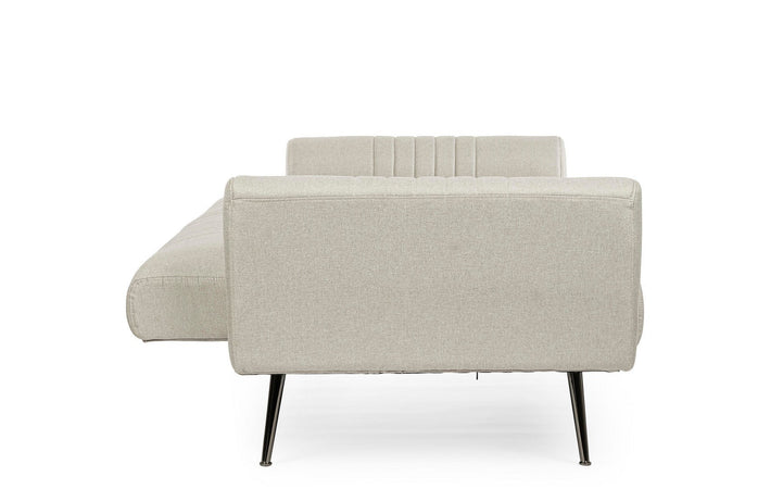 Divano letto in velluto verde 3 posti "Johnny " con piedi e struttura ottone 210 cm