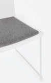 Sedia Giulia con seduta in plastica, per arredo interno 43,5 x 50 x h 79 cm