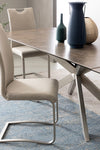 Sedia Kenneth con gambe in acciaio verniciato a polvere epossidica, per arredo interno 42 x 56 x h 102 cm