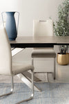 Sedia Kenneth con gambe in acciaio verniciato a polvere epossidica, per arredo interno 42 x 56 x h 102 cm
