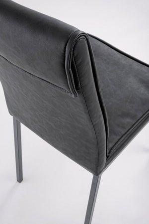 Sedia "Sofie" con struttura in acciaio e compensato, per arredo interno 43 x 59,5 x h 99,5 cm