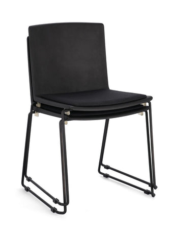 Sedia "Giulia" con seduta in plastica, per arredo interno 43,5 x 50 x h 79 cm