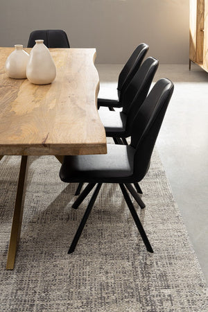 Sedia "Maxwell" con struttura in compensato, per arredo interno 44 x 62 x h 88 cm