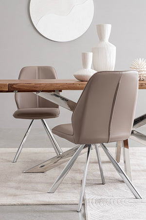 Sedia "Maxwell" con struttura in compensato, per arredo interno 44 x 62 x h 88 cm