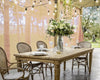 Sedia Edelina con rattan, per arredo interno con braccioli, 55 x 62 x h 96 cm