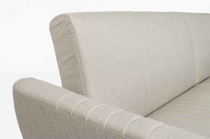 Divano letto in velluto verde 3 posti "Johnny " con piedi e struttura ottone 210 cm