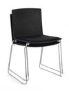 Sedia Giulia con seduta in plastica, per arredo interno 43,5 x 50 x h 79 cm