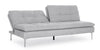 Divano letto Leon da 3 posti, con struttura in legno di eucalipto, 190 x 94 x 85 cm