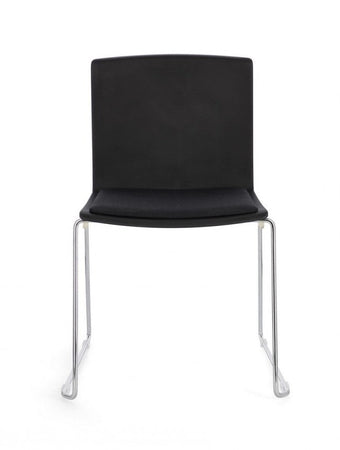 Sedia "Giulia" con seduta in plastica, per arredo interno 43,5 x 50 x h 79 cm