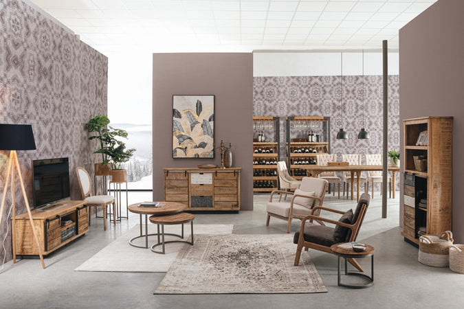 Sedia "Mathilde" con struttura in legno di betulla, per arredo interno 48 x 46 x h 96 cm