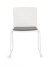 Sedia Giulia con seduta in plastica, per arredo interno 43,5 x 50 x h 79 cm