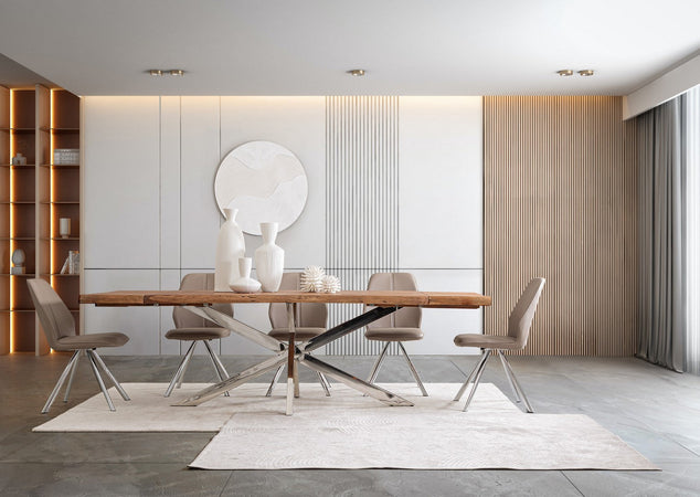 Sedia "Maxwell" con struttura in compensato, per arredo interno 44 x 62 x h 88 cm