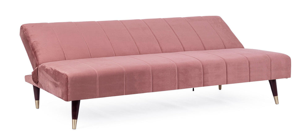 Divano letto "Alma" da 3 posti, struttura in legno di eucalipto, 180 x 88 x 82 h cm