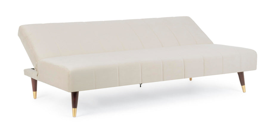 Divano letto "Alma" da 3 posti, struttura in legno di eucalipto, 180 x 88 x 82 h cm